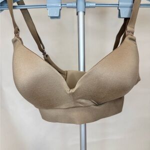 Kindred bravely wireless nursing and pumping Tan bra